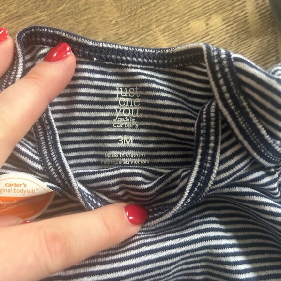 3 month stripe onesies - Picture 3 of 3